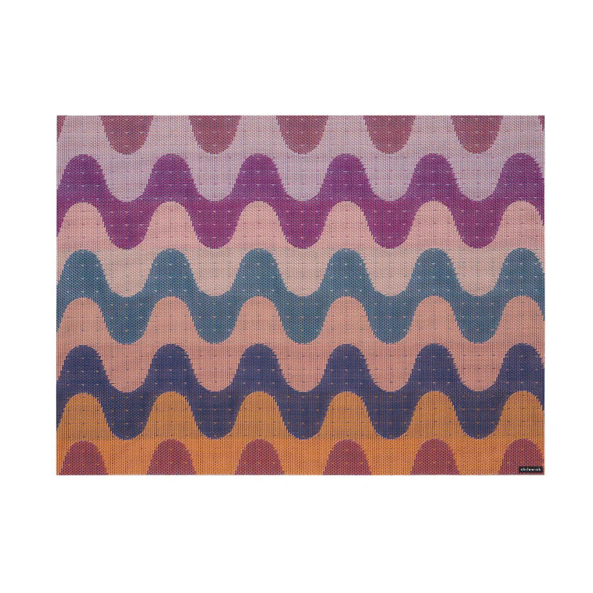 Chilewich Placemat Rectangle 14x19" Wiggle - Heatwave