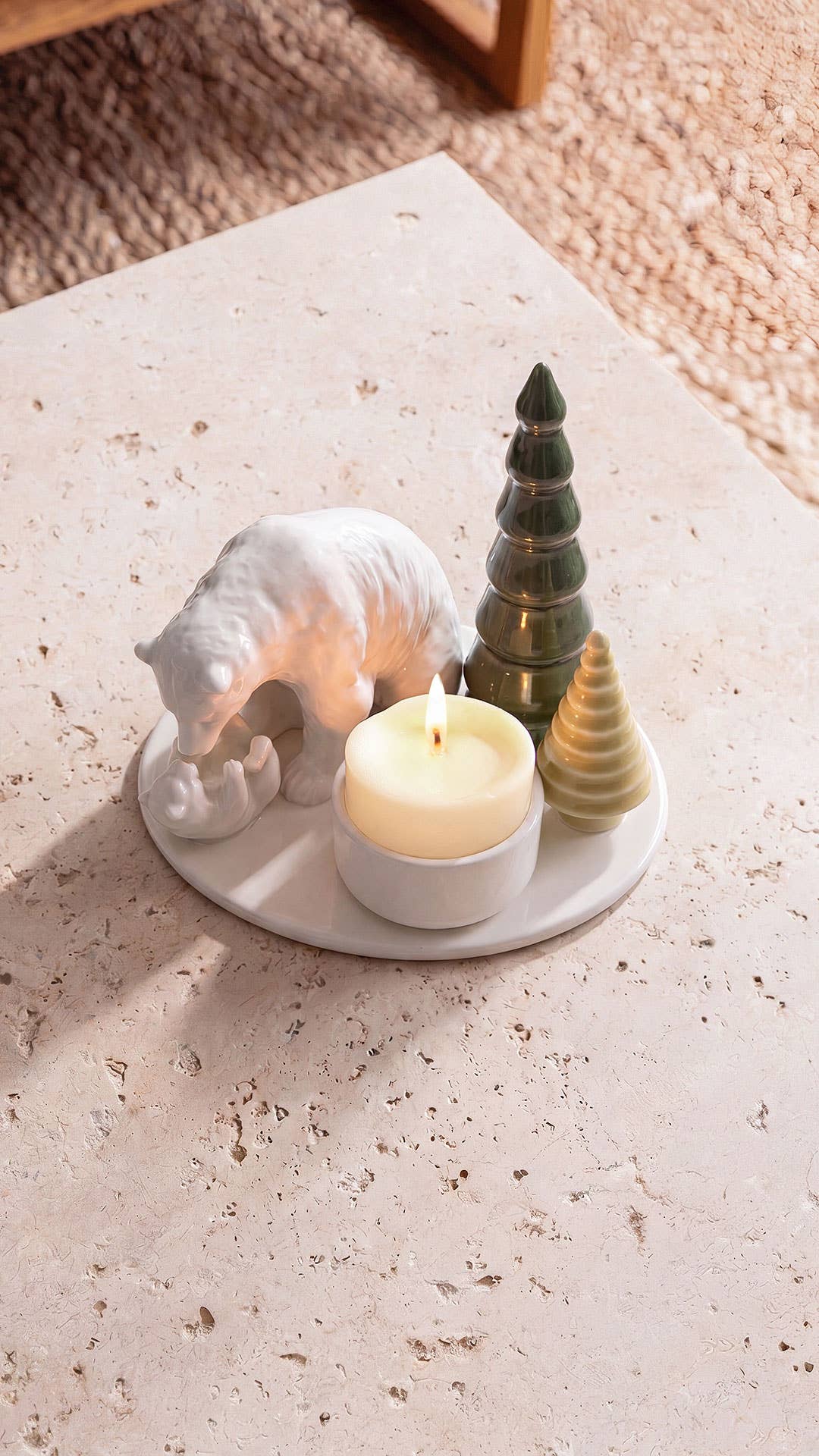 Winter Stories Mother Love candlestick