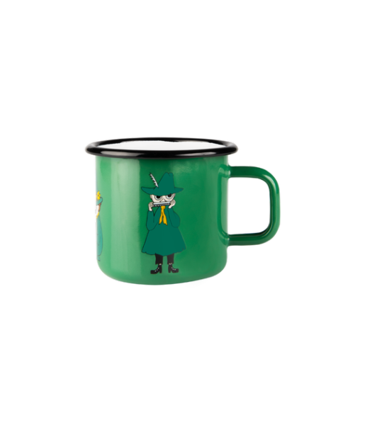 Enamel mug 3,7dl Moomin Snufkin Retro, green