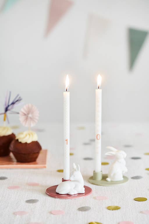Sweet Stories Hare, Sage candlestick