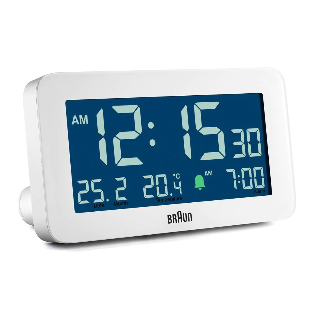 BC10W Braun Digital Alarm Clock - White