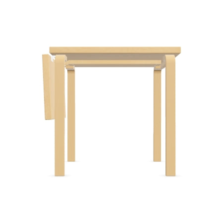 Aalto Table Table DL81C, folding table 75x75-112.5 cm / 29.5x29.5-44.25 in