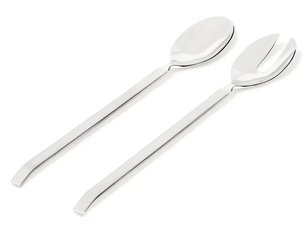 4180/14 Dry Salad set in 18/10 stainless steel mirror polished with mat handle.