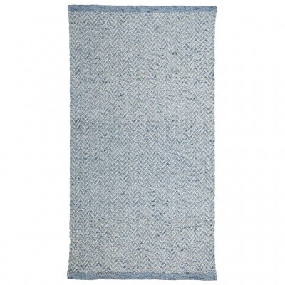 Signe, rug, blue beige, 130x70cm, upcycled