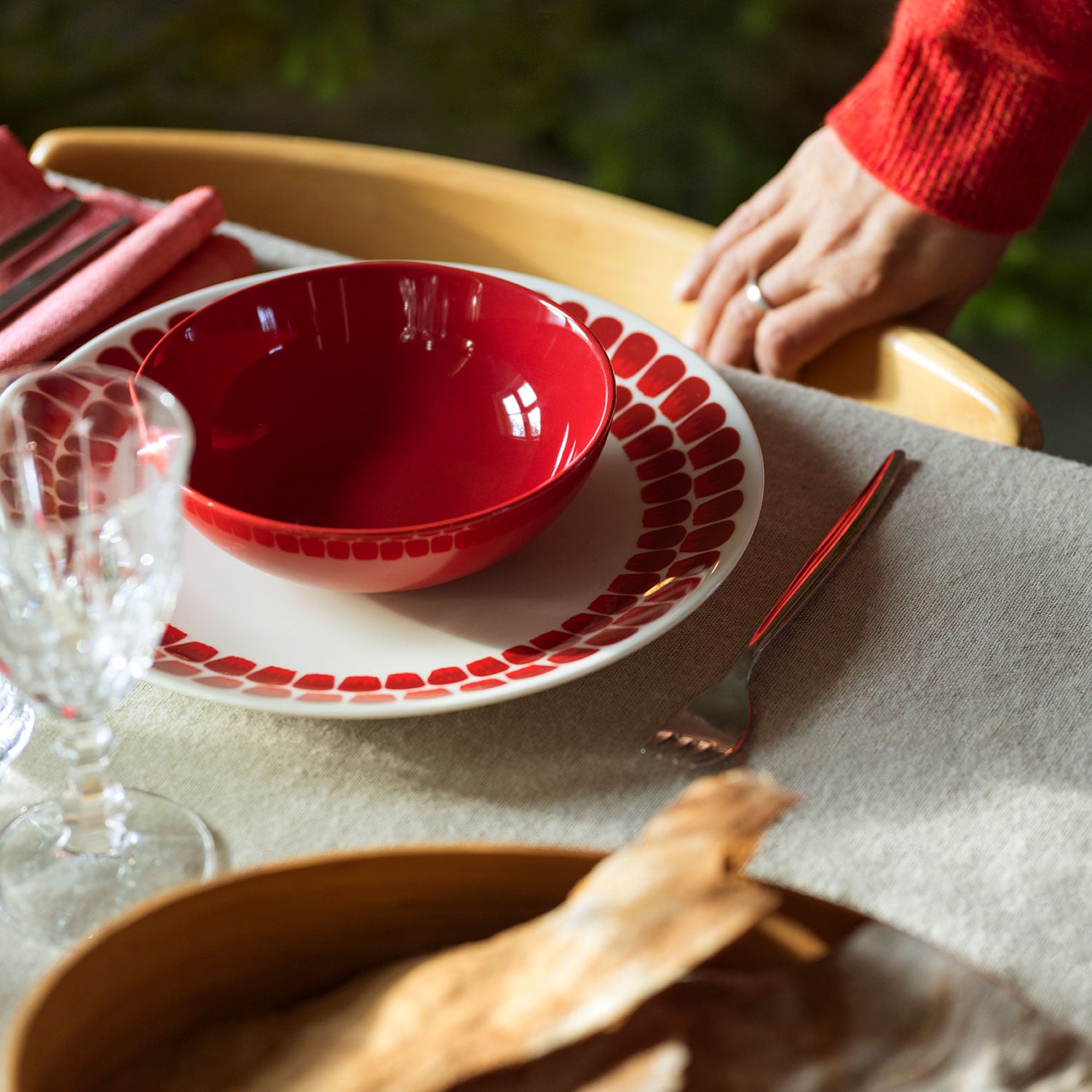 24H by Arabia Finland Plate 20cm / 8" Salad Plate Tuokio Red
