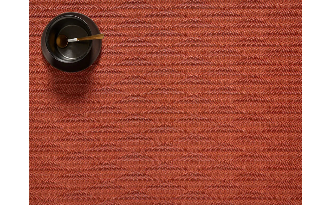 Chilewich Placemat Rectangle 14x19" Arrow, PAPRIKA