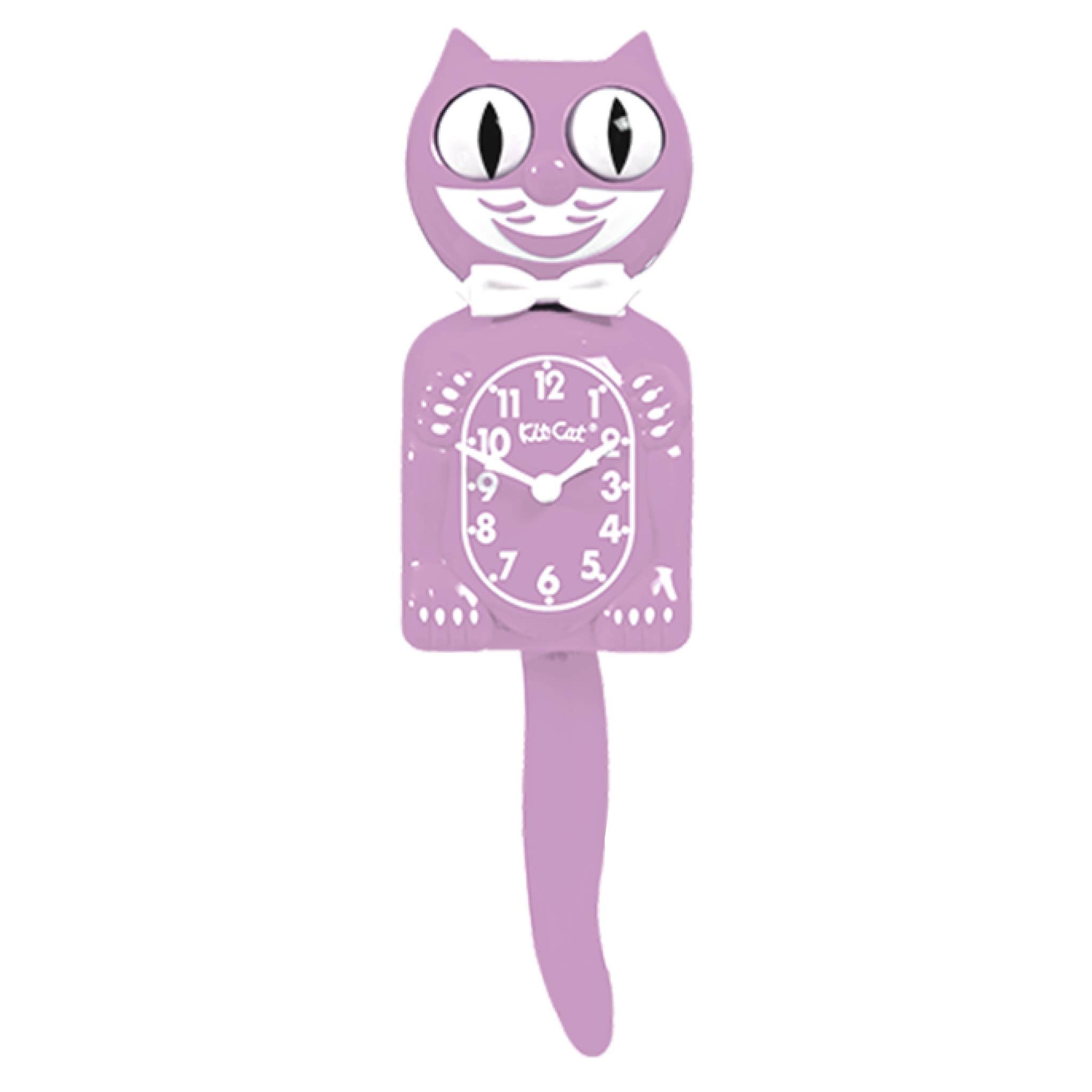 Pastel Lilac Kit Cat Klock