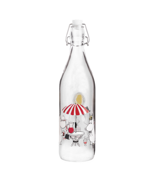Moomin glass bottle Summertime 1L