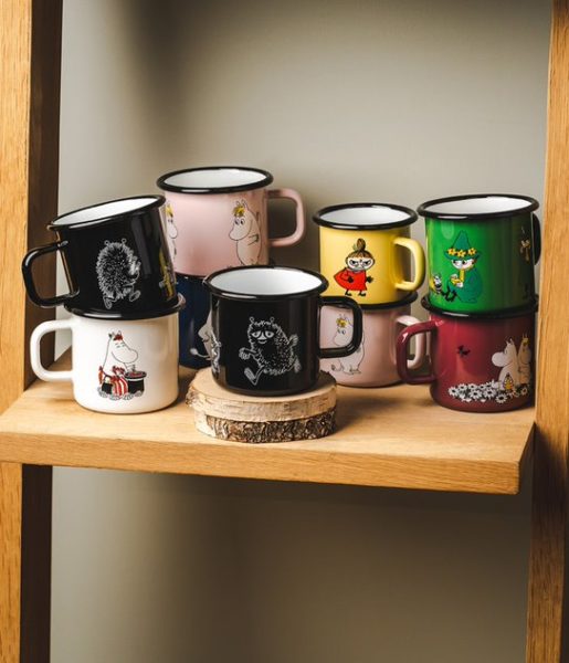 ENAMEL MUG 3,7DL Stinky, black