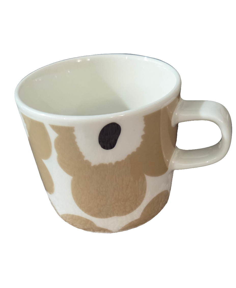 Oiva / Unikko coffee cup 2 dl white, beige, silver