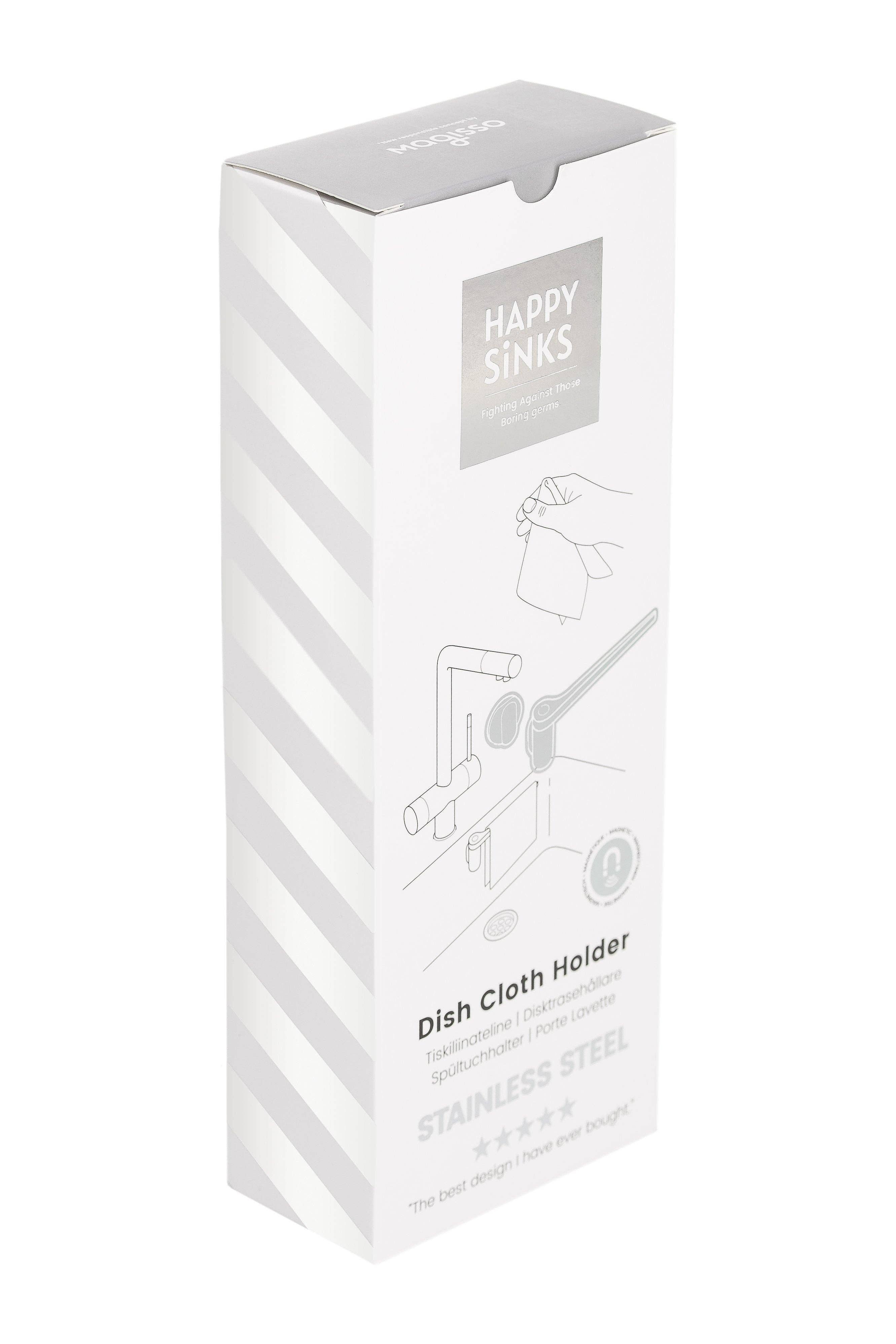 Magnetic Dishcloth Holder - Steel