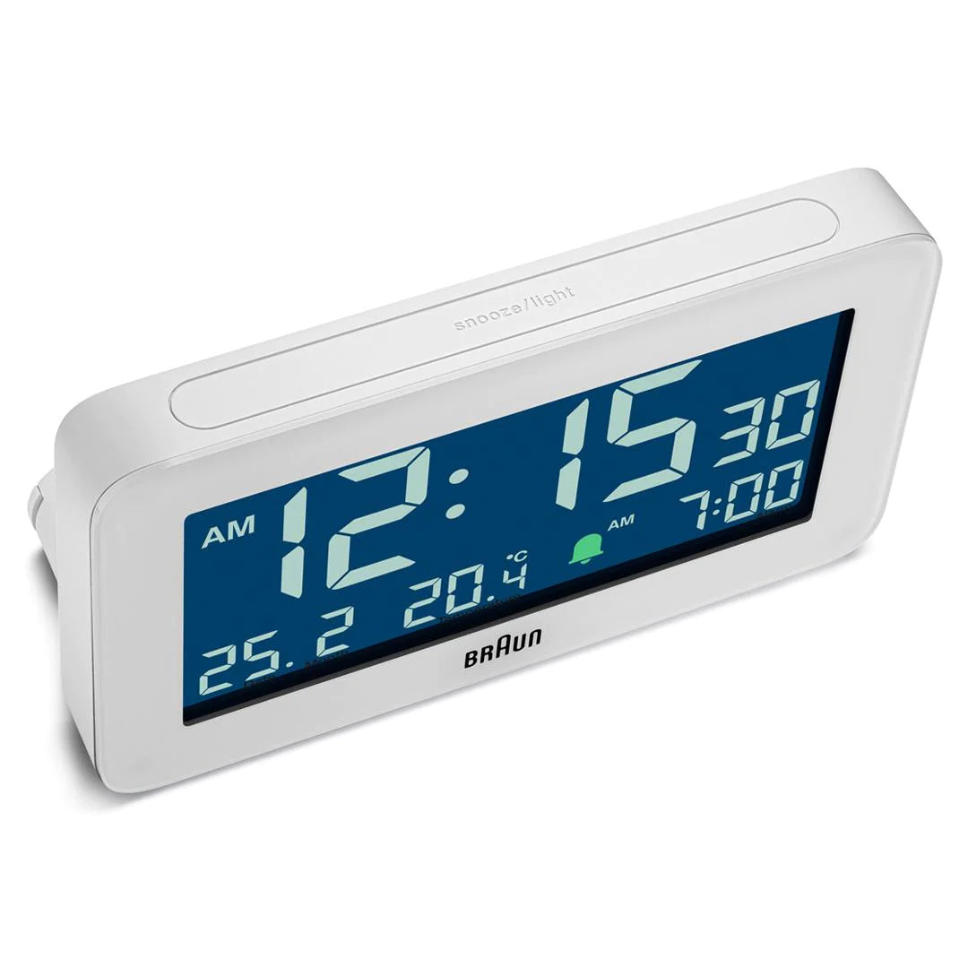 BC10W Braun Digital Alarm Clock - White