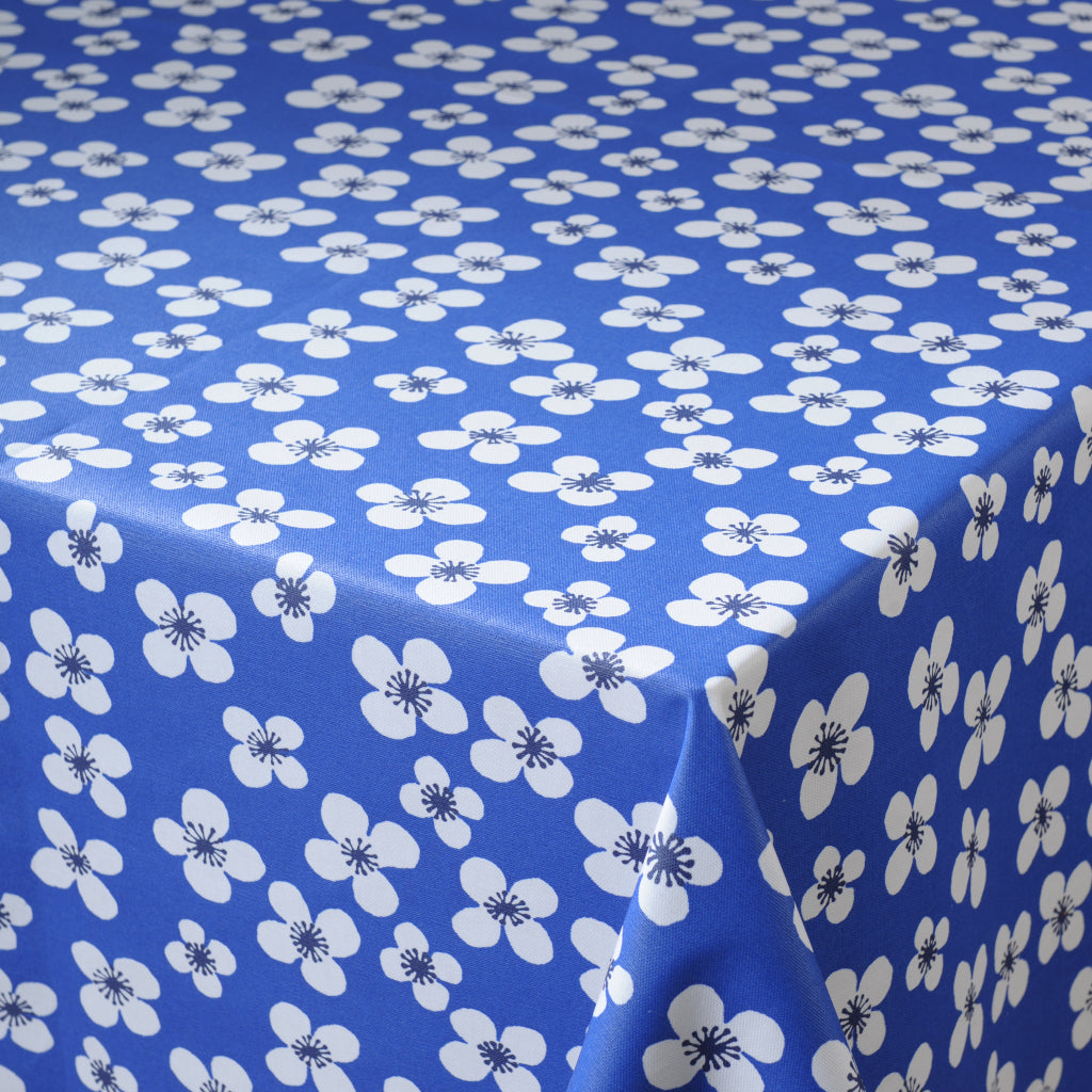 Belle Amie, oil cloth, 145x220cm, table cloth blue