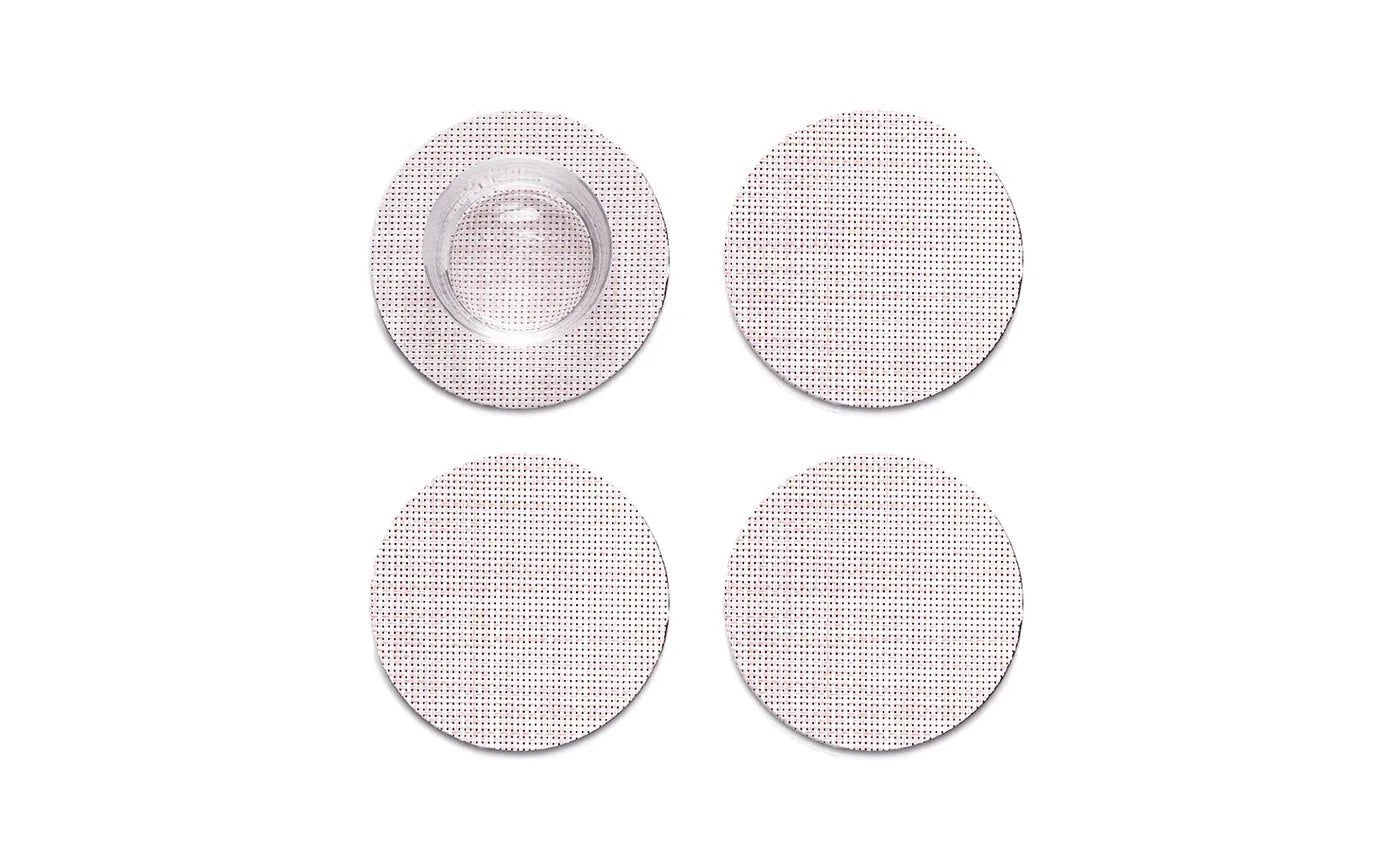 Chilewich Coasters Mini Basketweave (Set of 4) Blush