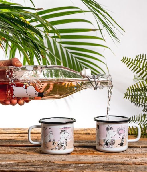 Moomin glass bottle Beach 1L