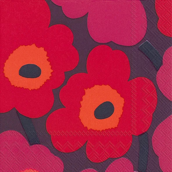 Marimekko paper napkins - Cocktail size FLORISTI linen
