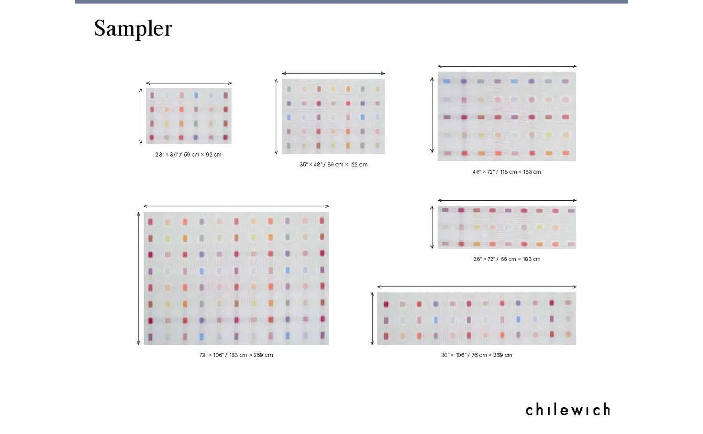 35x48 Woven Floor Mat Sampler -Multi