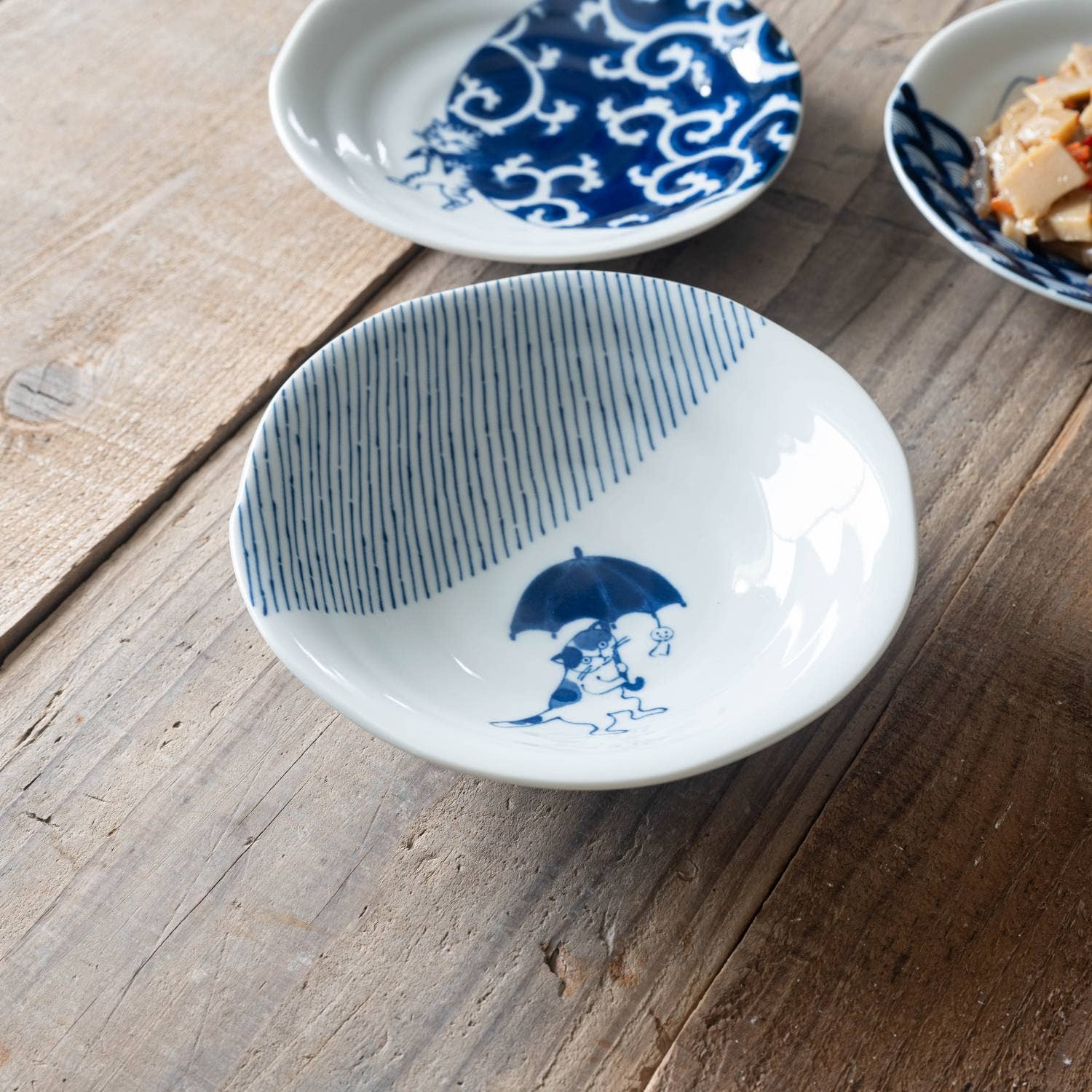 Cat Shichita Someneko 16.5cm Bowl - Tokusa