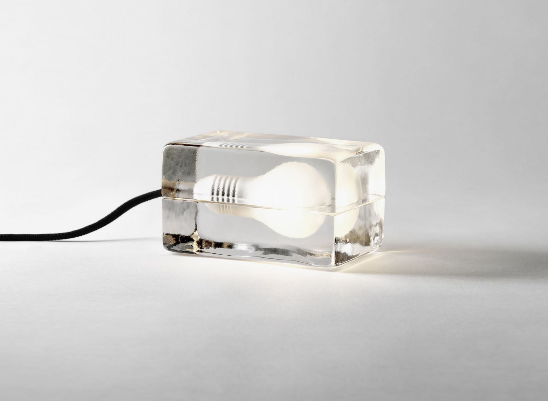 Block Lamp with white cord