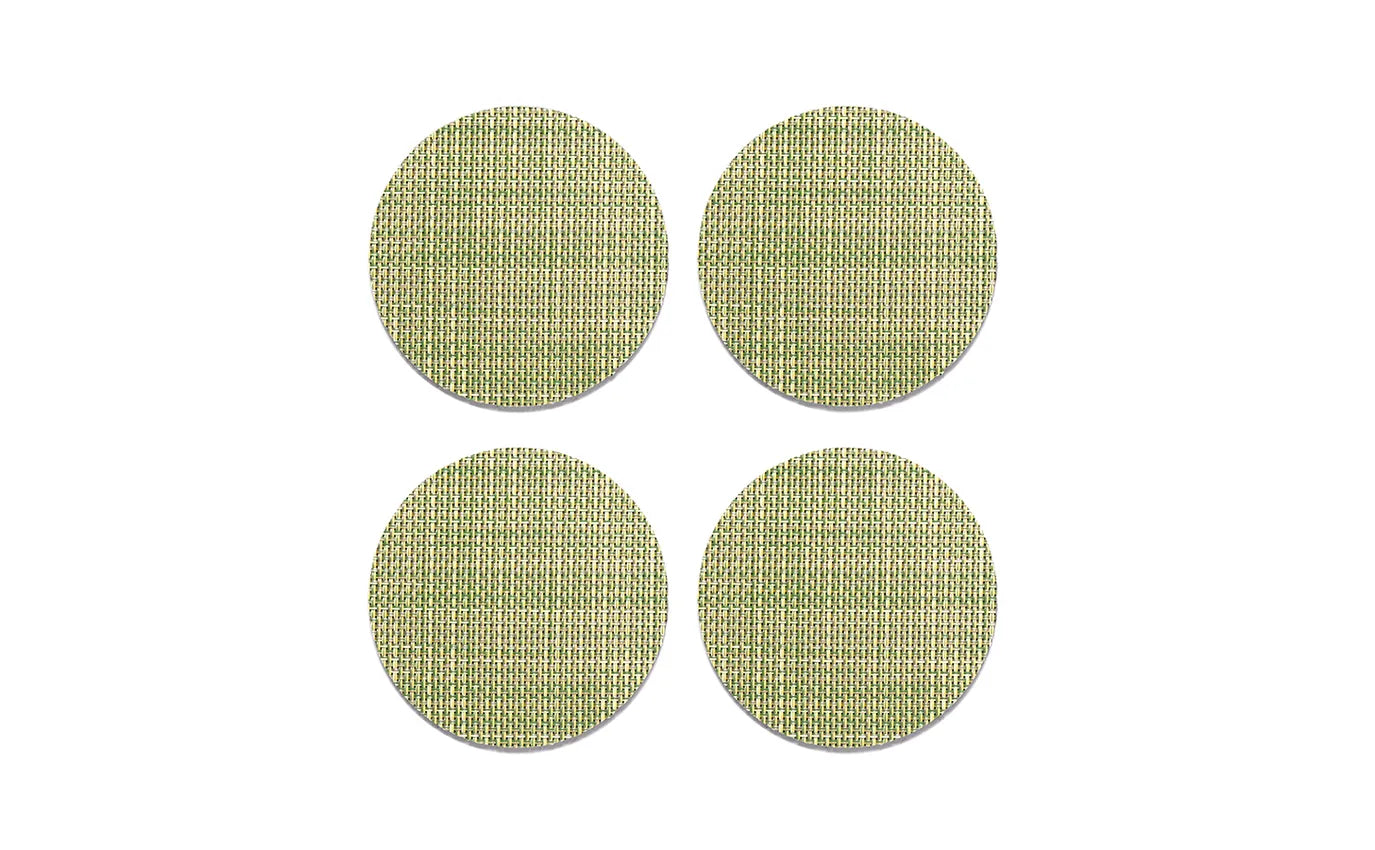Chilewich Coasters Mini Basketweave (Set of 4) Dill