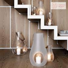 Design with Light Frosted Lantern, 6.3" / 16cm *