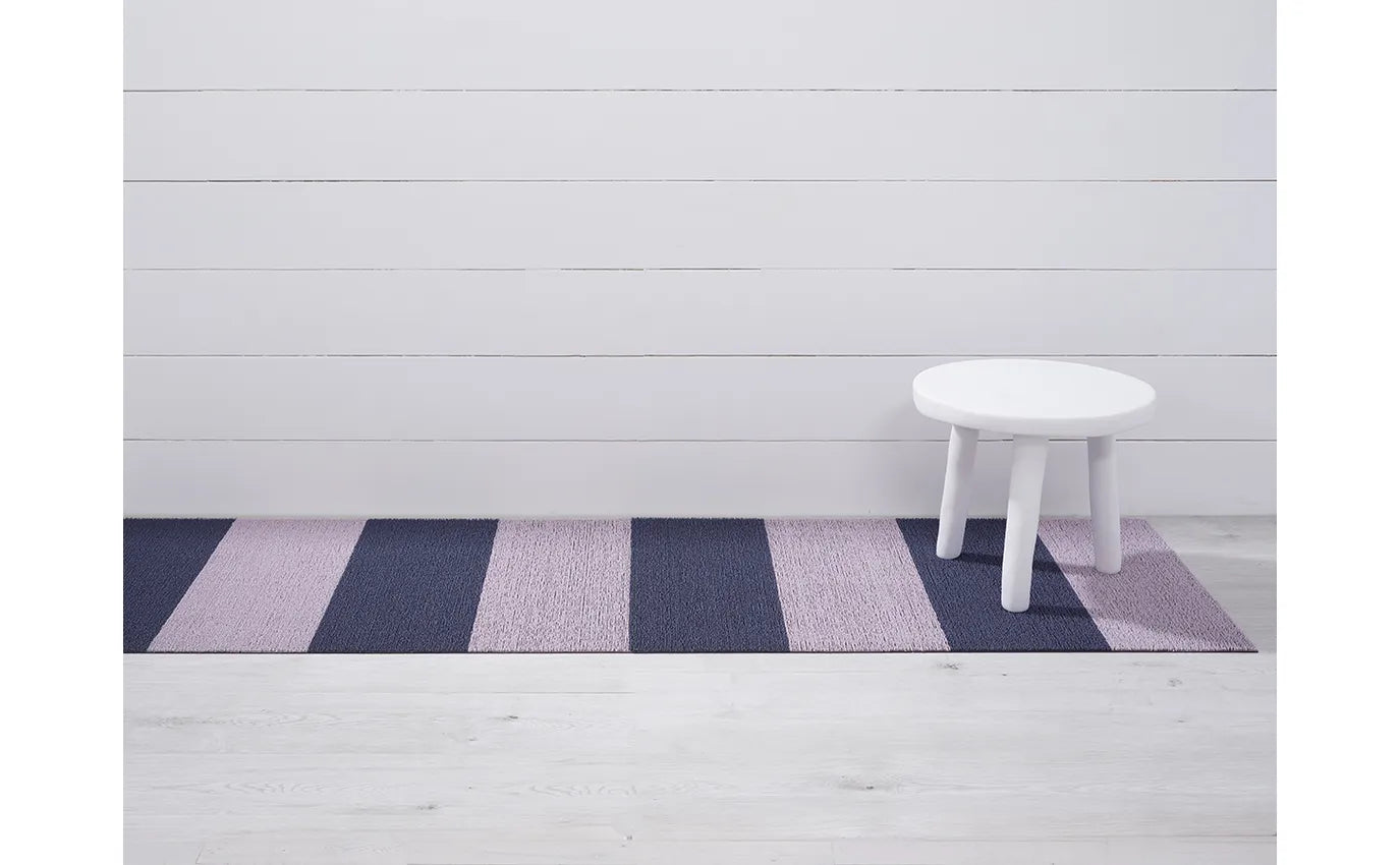 Shag Runner Mat Duo Stripe -Berry 24"x72"