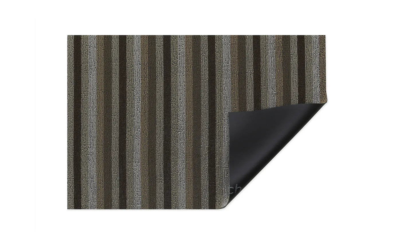 Shag Utility Mat Even Stripe -Mocha 24"x36"