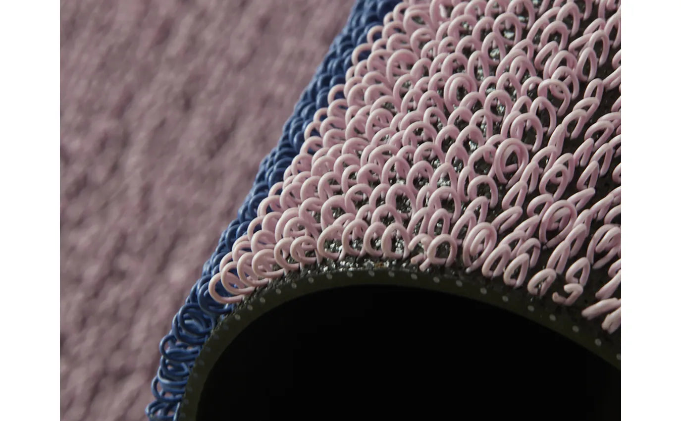 Shag Runner Mat Duo Stripe -Berry 24"x72"