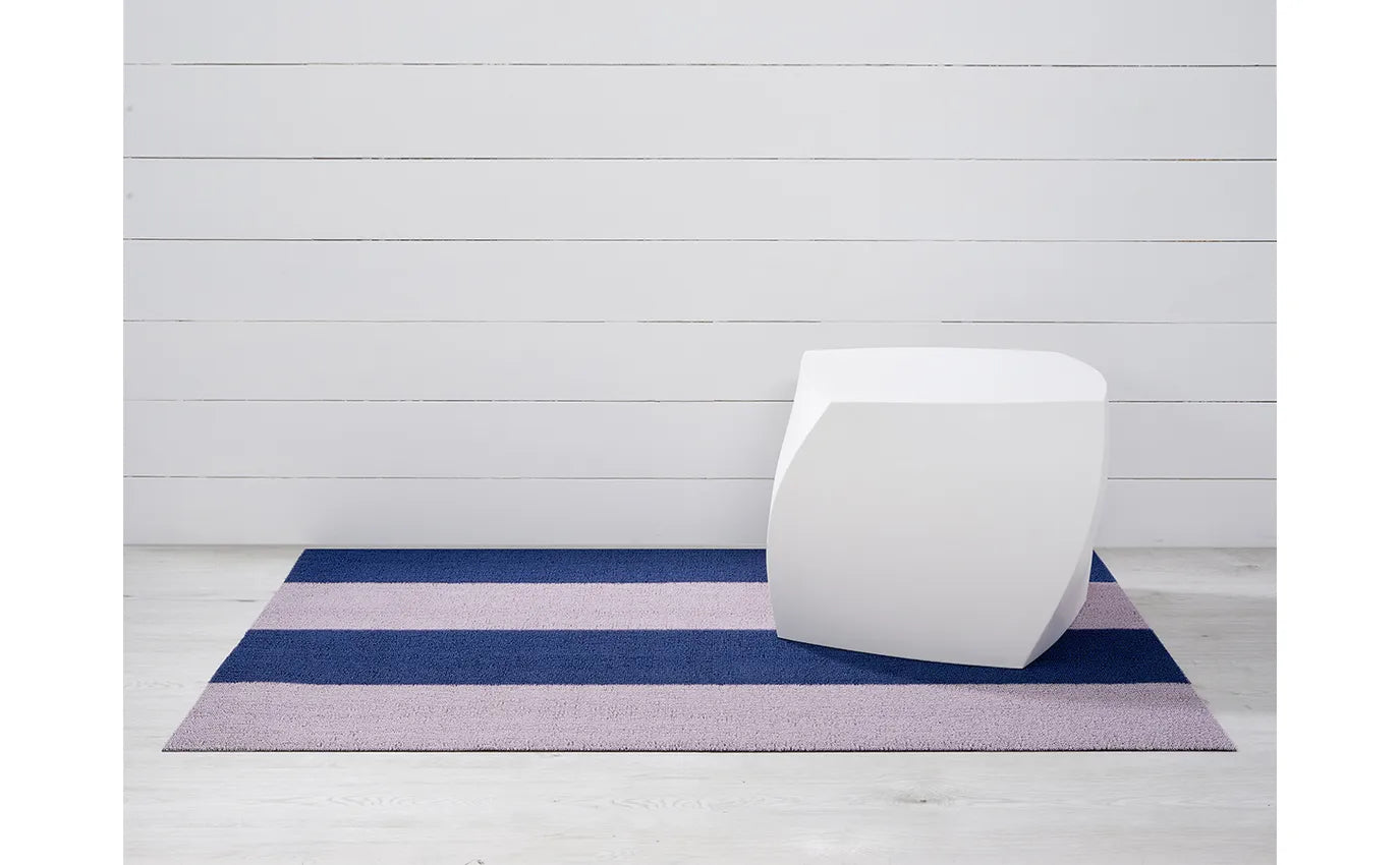 Shag Runner Mat Duo Stripe -Berry 24"x72"