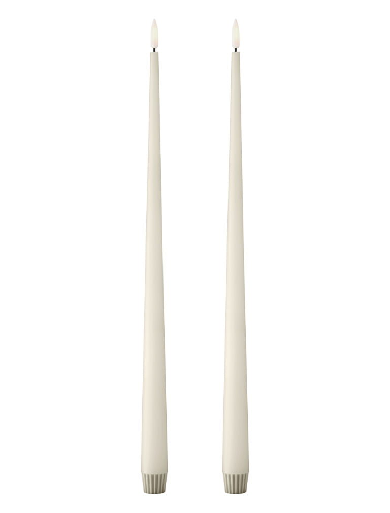 LED taper candles 2 pcs. 40cm 10-Silky