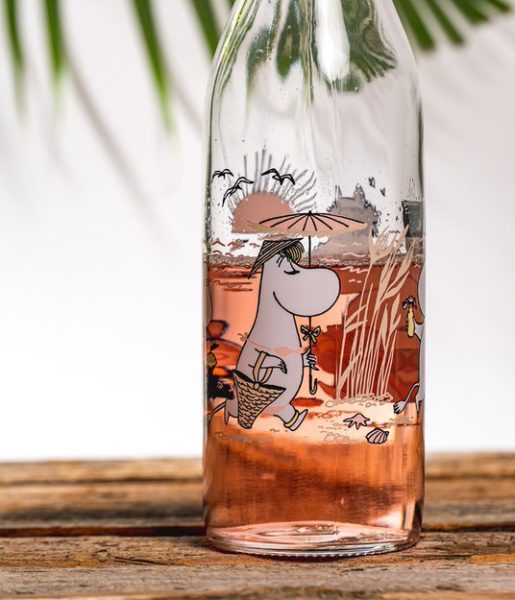 Moomin glass bottle Beach 1L