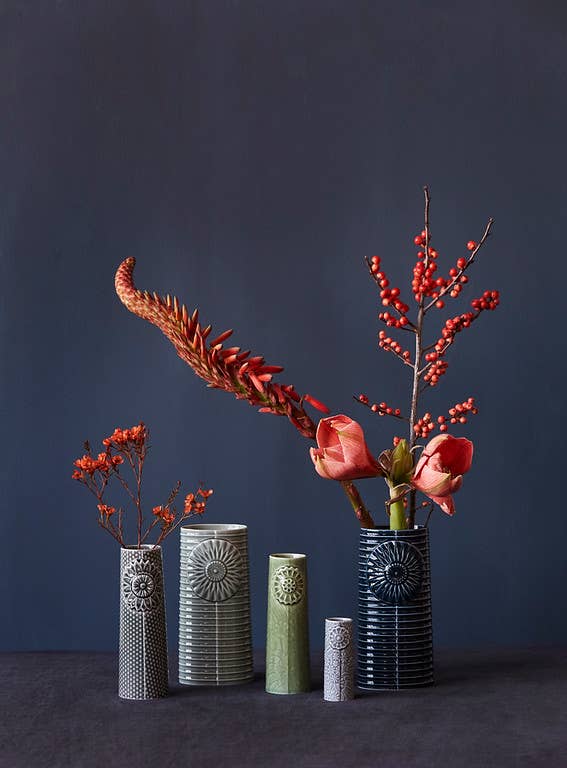 Pipanella Lines Oval Petrol vase