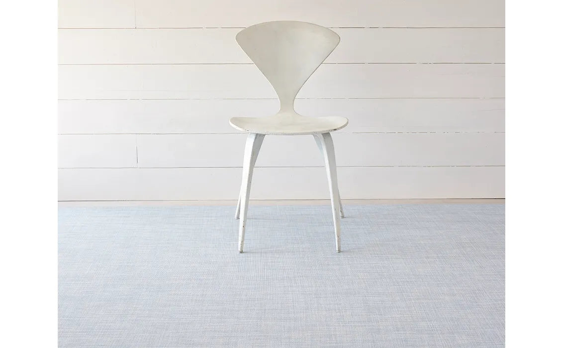 35x48 Woven Floor Mat Mini Basketweave Sky