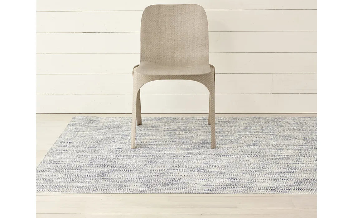 23x36 Woven Floor Mat Mosaic Blue