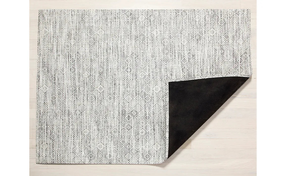 35x48 Woven Floor Mats Mosaic -White/black