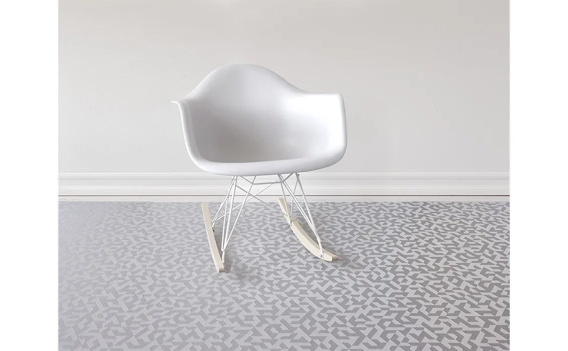 23x36 Woven Floor Mat Prism Silver