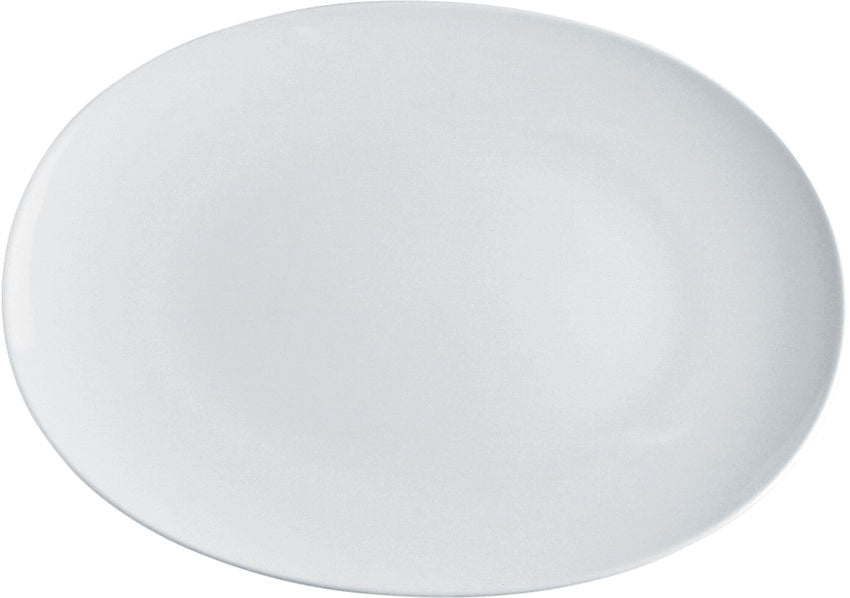 SG53/22 Mami Oval serving plate in white porcelain 38 cm