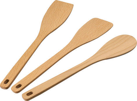 AJM27SET Kitchen Tools in wood.