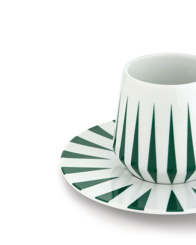 NZ08SET GR Delight Set of two mocha cups with saucer