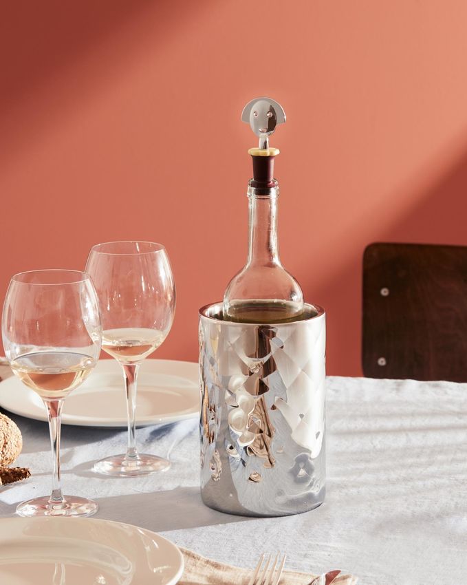 MSA11 Mateglacé Double wall vacuum bottle stand stainless steel mirror polished.