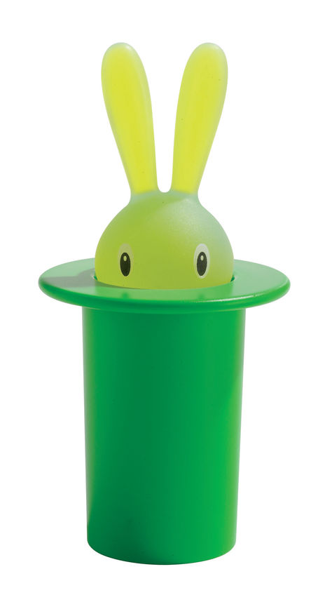 ASG16 G  Magic Bunny toothpick holder Green