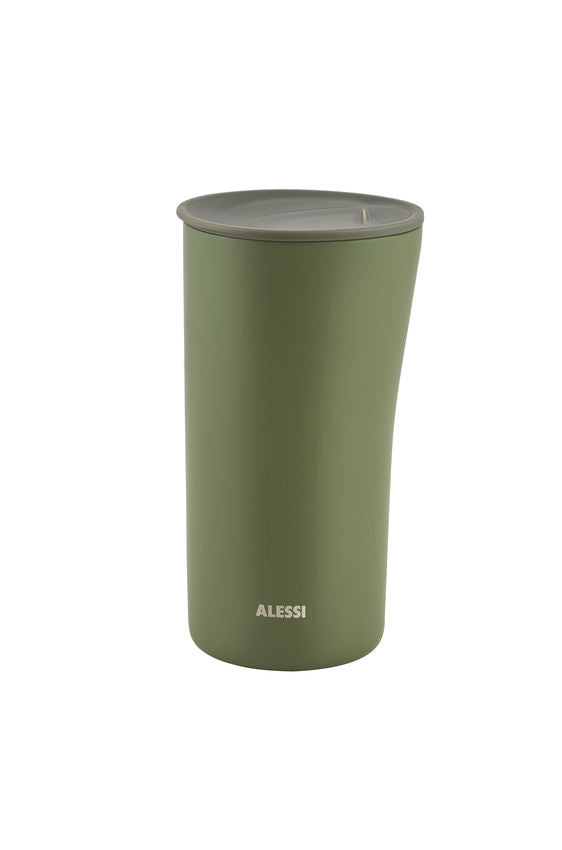 BK01 GR- Buri mug Sage green -Double wall thermo insulated cup