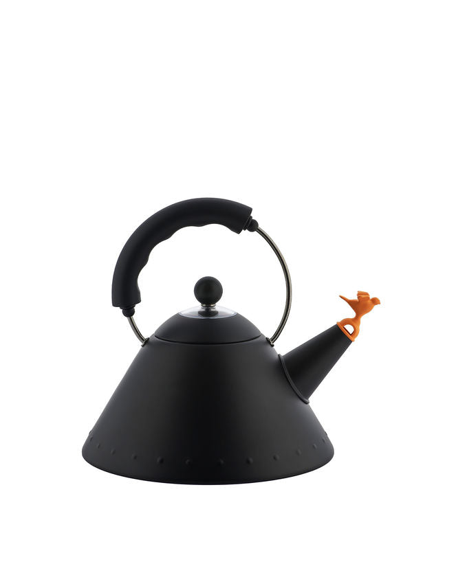 9093 BB Kettle in colored stainless steel, black Induction