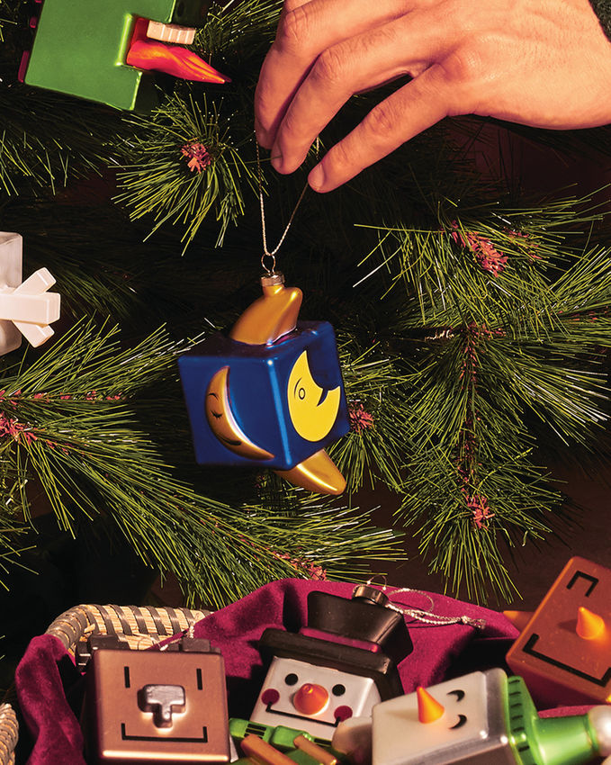 GJ02 8 CUBIK MOON / Mooncube CHRISTMAS DECORATION
