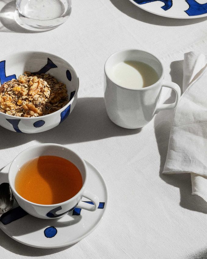 NF08/89 Itsumo - Yunoki ware  Mug with blue pattern