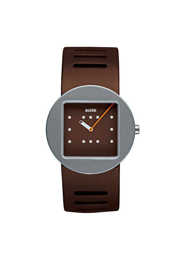 AL14001 "ONTIME" LEATHER BROWN/BROWN Wrist watch