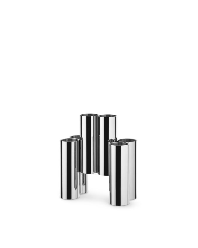 PU11 Canale Cutlery holder in 18/10 stainless steel.