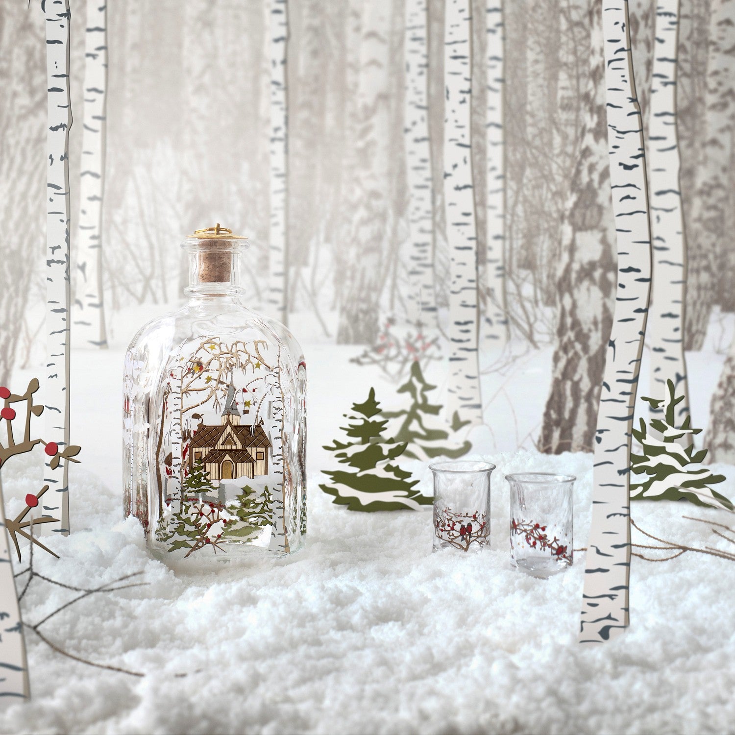 Holmegaard Christmas Dram glass 2 pc *