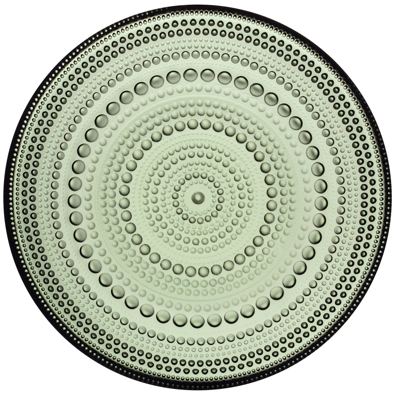 Kastehelmi glass plate 170cm / 6.75" Pine green