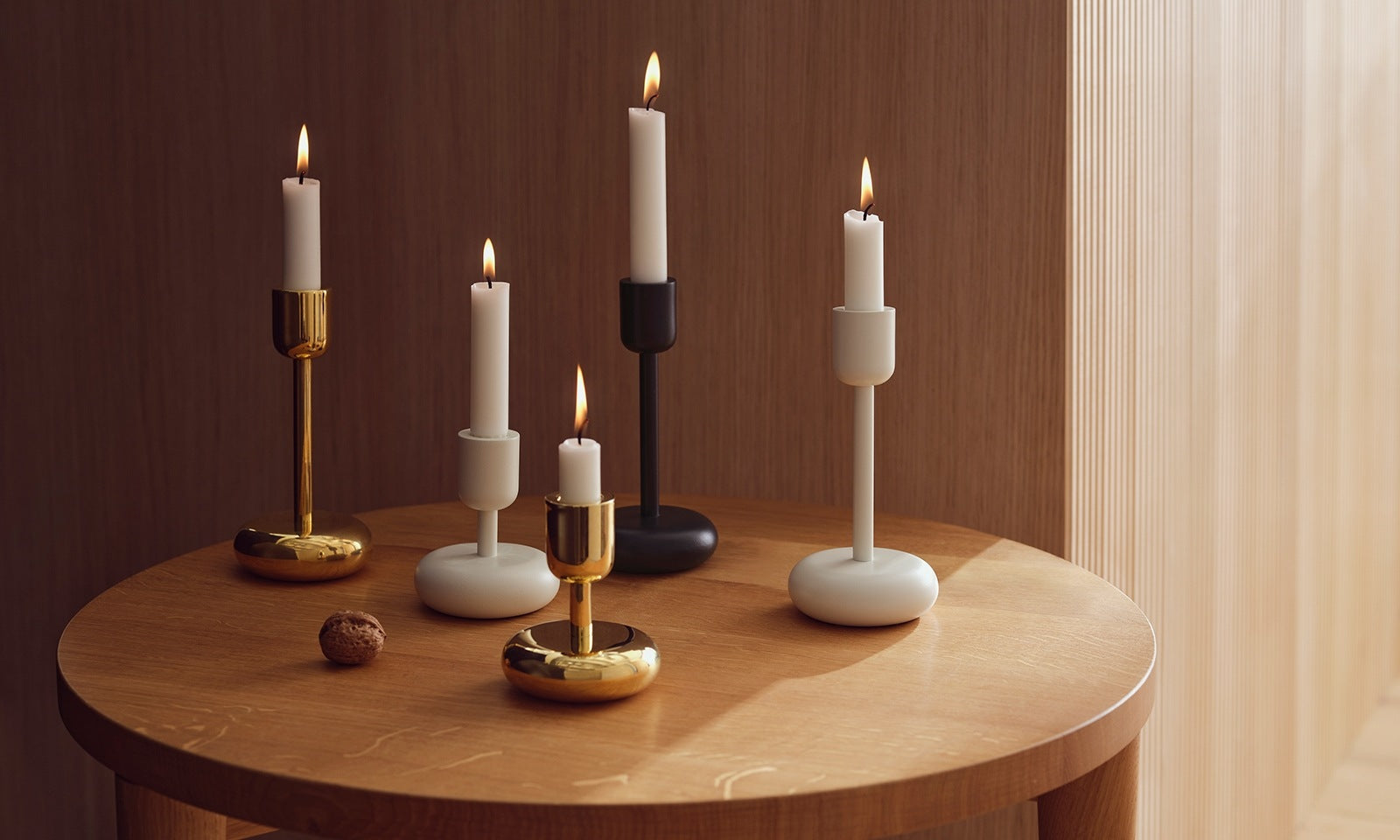 Nappula candlehoder tall 183mm Brass